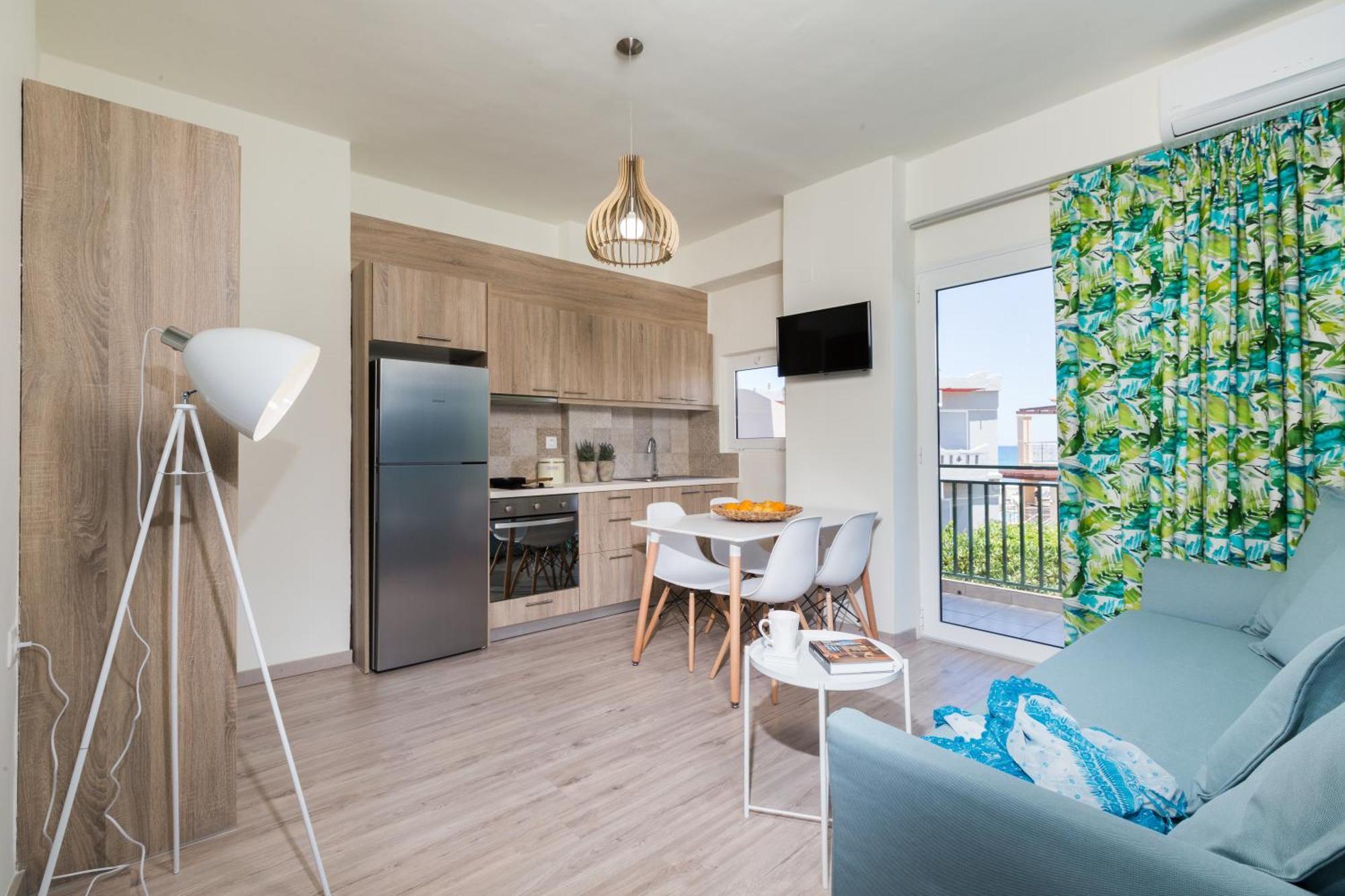 Anemi Blue Apt, Suitable Up To 4, Near The Beach! Rethymno  Екстер'єр фото