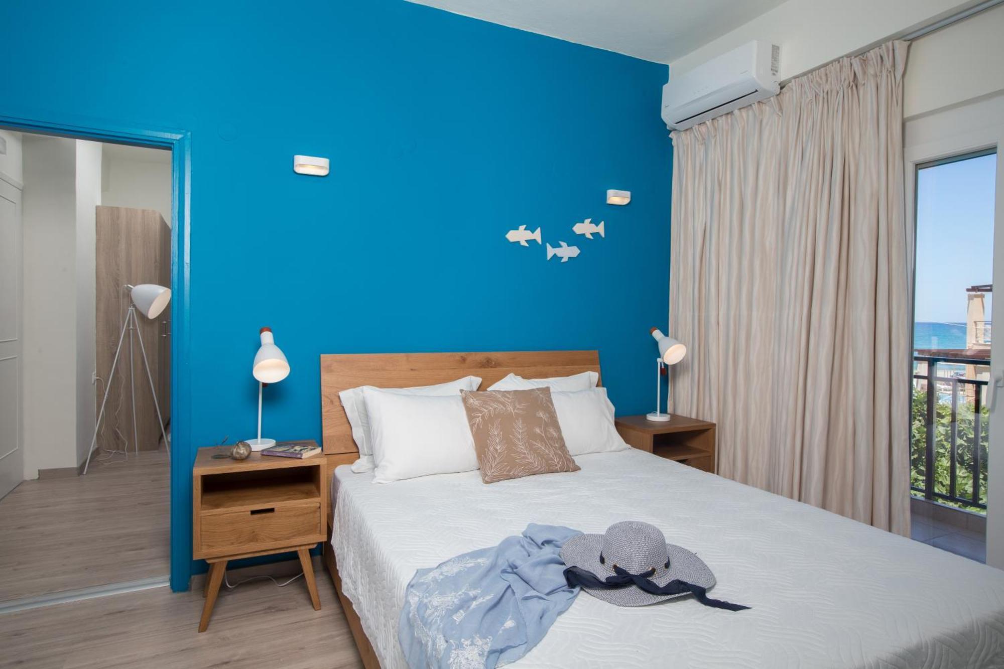 Anemi Blue Apt, Suitable Up To 4, Near The Beach! Rethymno  Екстер'єр фото